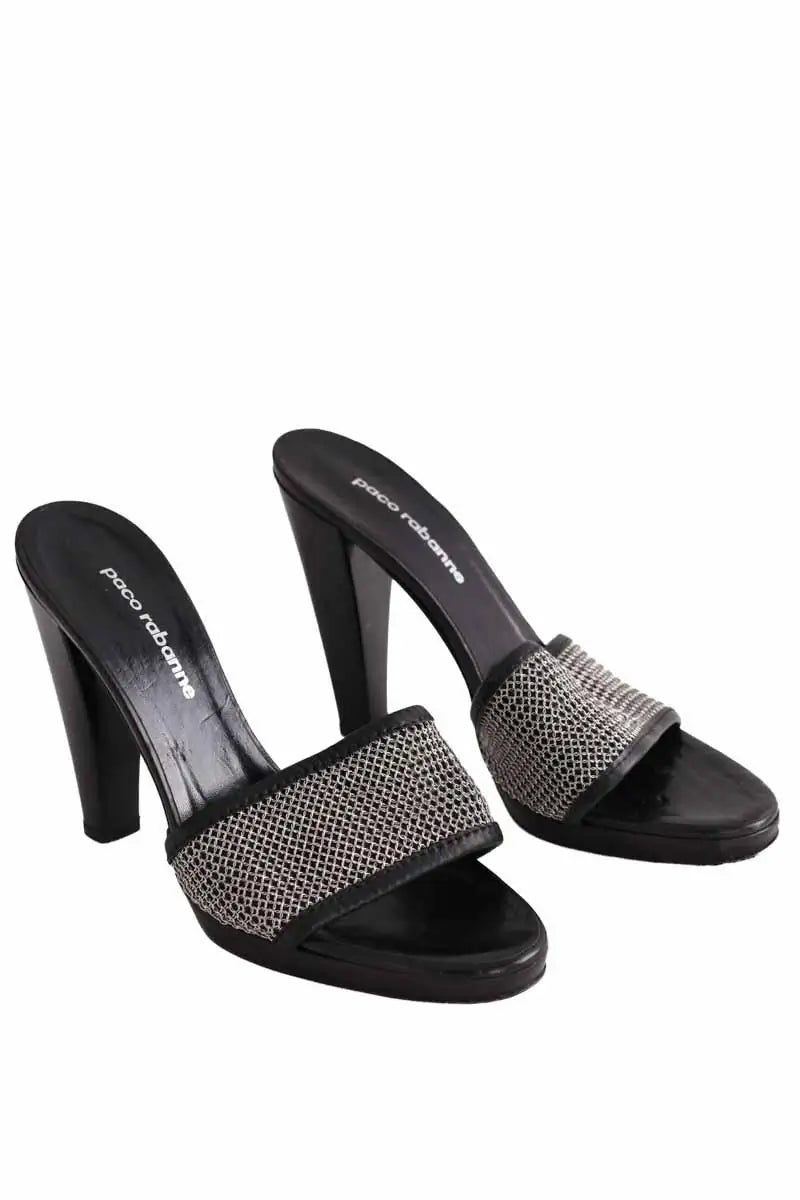 Talons Paco Rabanne Noir en Plastique