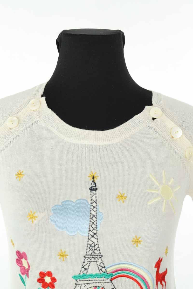 Top Ines de la Fressange  Blanc