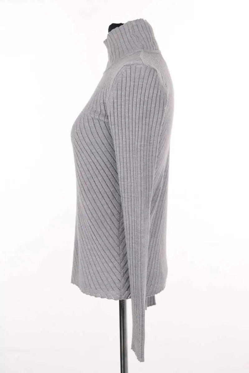 Pull Pinko Gris en Laine