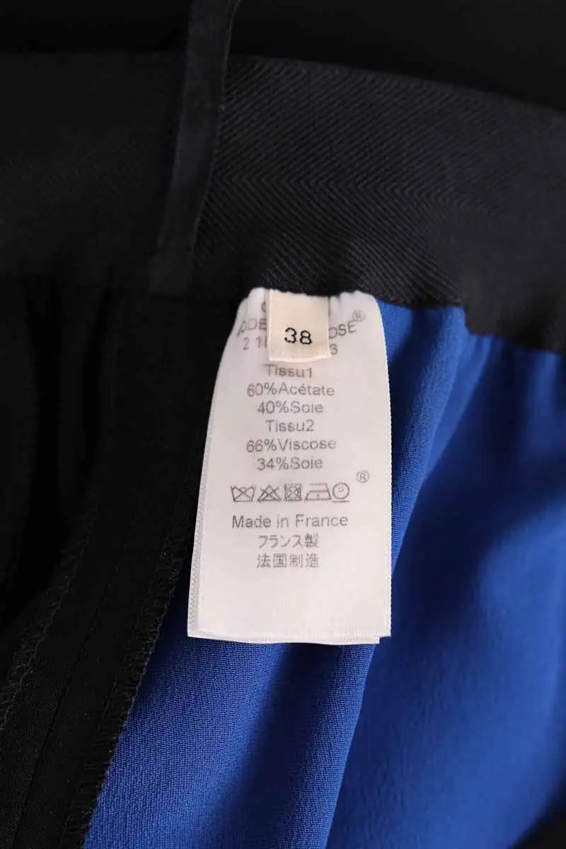 Pantalon droit Celine Bleu en Synthétique
