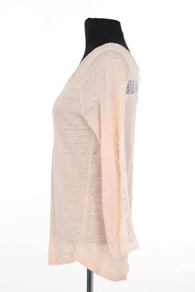 Top Claudie Pierlot Ecru en Lin
