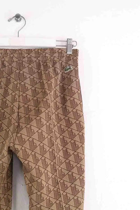 Pantalon droit Lacoste Camel en Coton