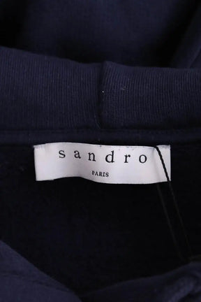 Sweatshirt Sandro Bleu en Coton