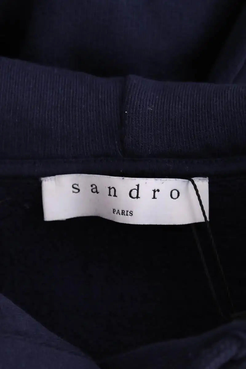 Sweatshirt Sandro Bleu en Coton