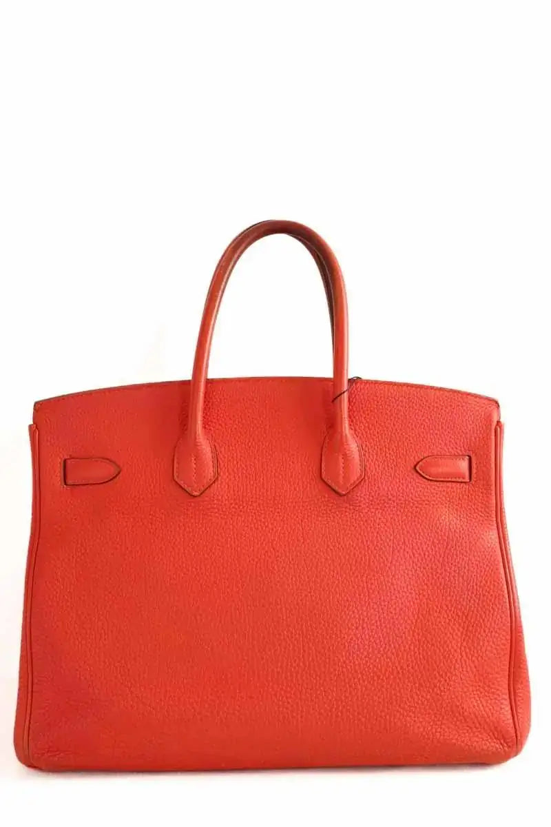 Sac à main Hermès Rouge en Cuir