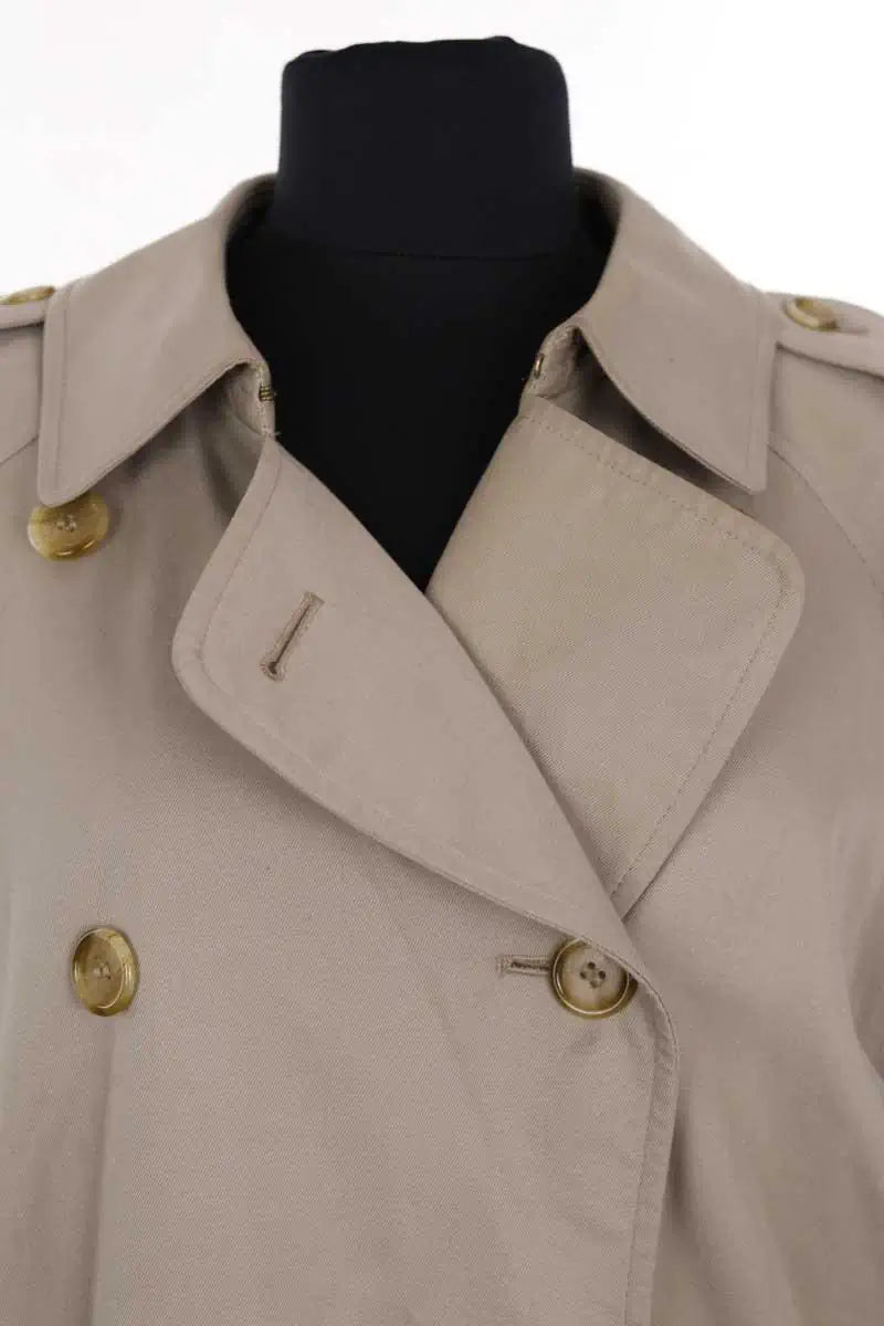 Trench-coat Burberry Beige en Synthétique