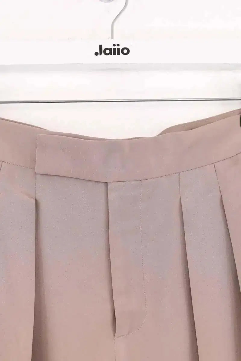 Pantalon droit Ralph Lauren Beige en Soie