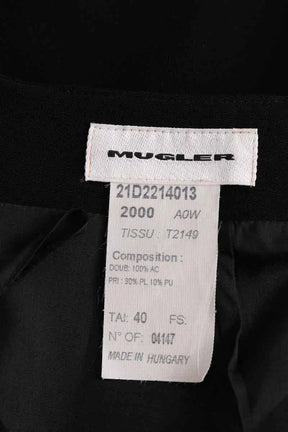 Jupe Mugler Noir en Synthétique