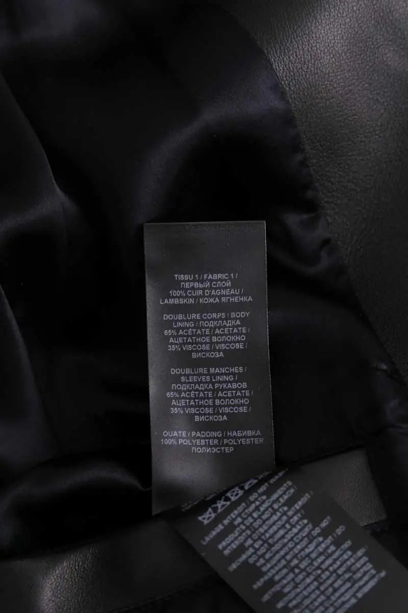 Veste Balmain Noir en Cuir