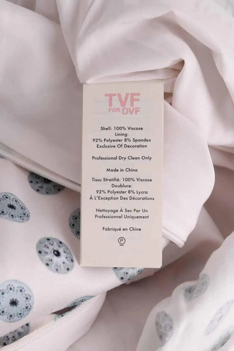 Robe Diane Von Furstenberg Blanc en Viscose