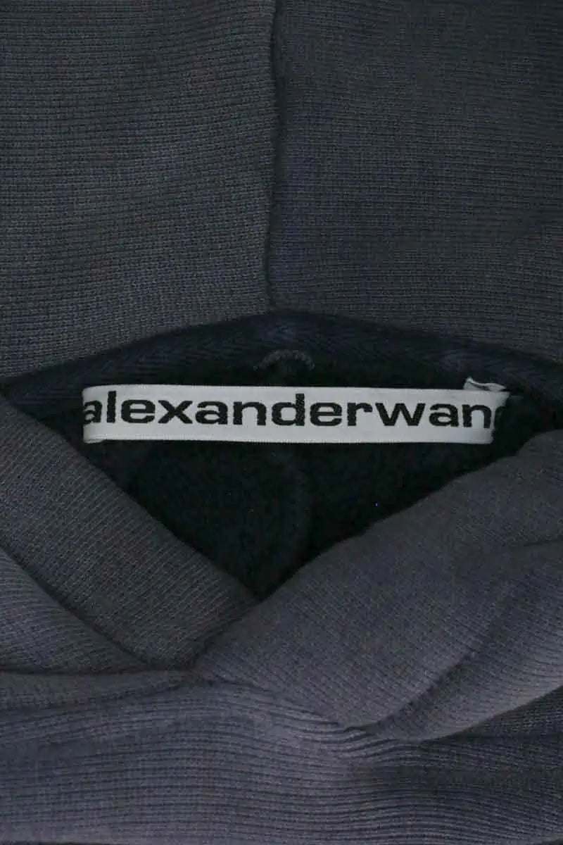 Sweatshirt Alexander Wang Gris en Coton