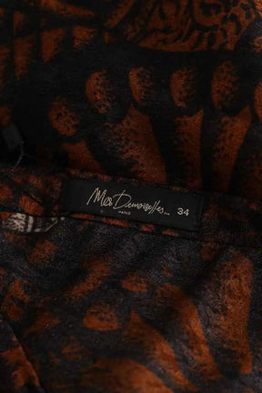 Jupe Mes Demoiselles Marron en Viscose
