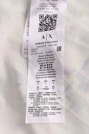 Robe Armani Exchange Blanc en Synthétique
