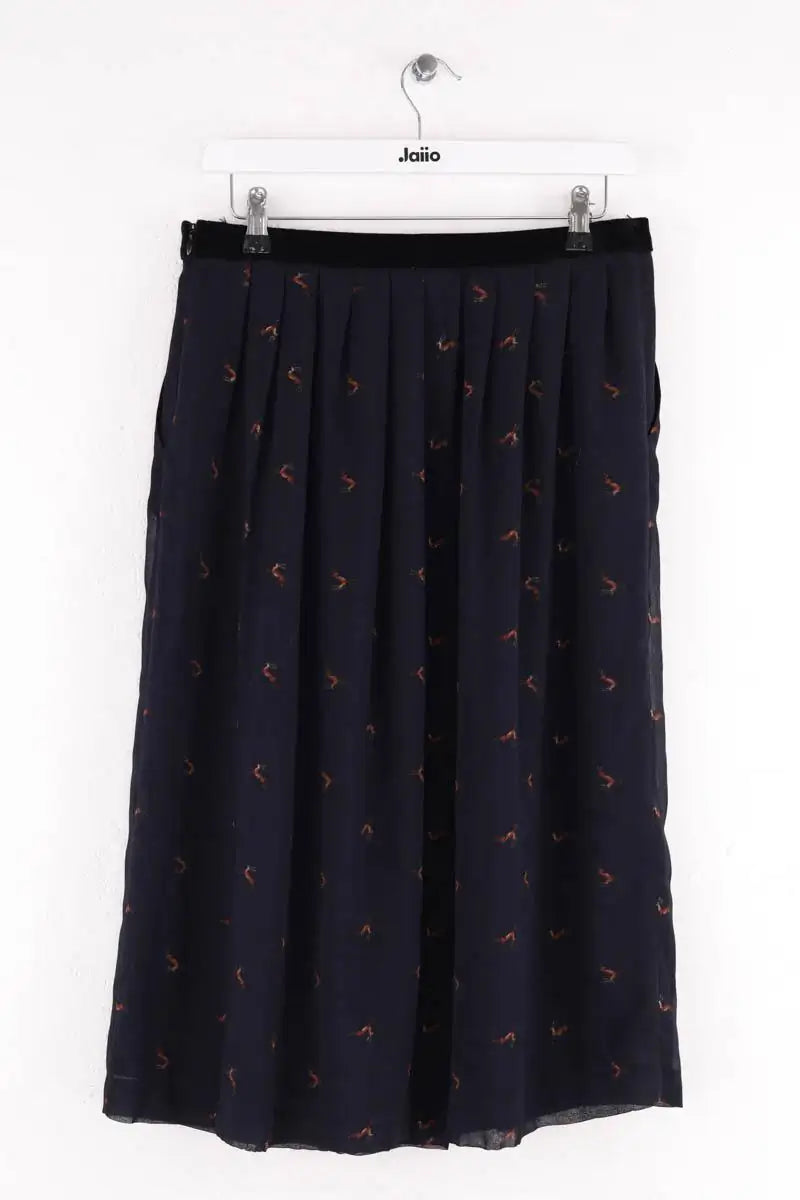 Jupe Claudie Pierlot Marine en Synthétique
