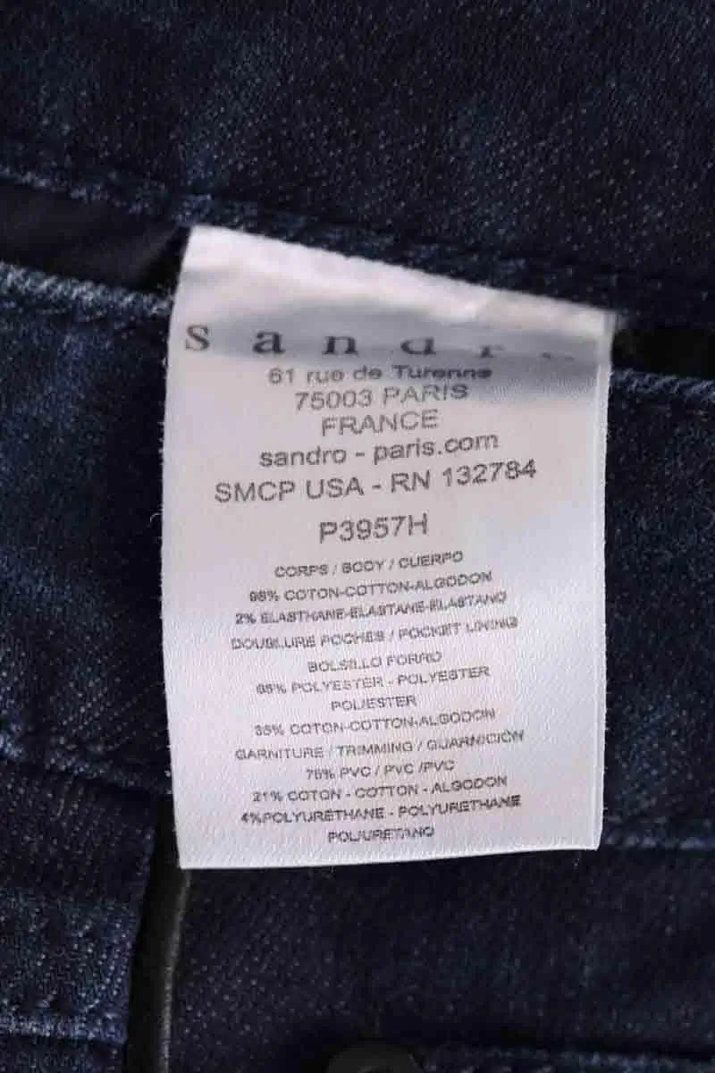 Jean slim Sandro Marine en Coton