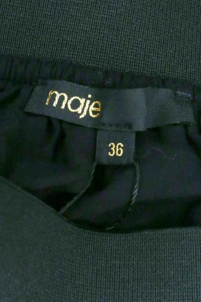 Jupe Maje Noir en Synthétique