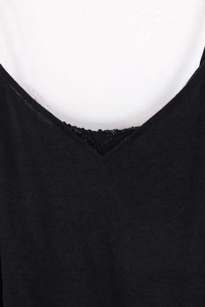 Top Sézane Noir en Coton