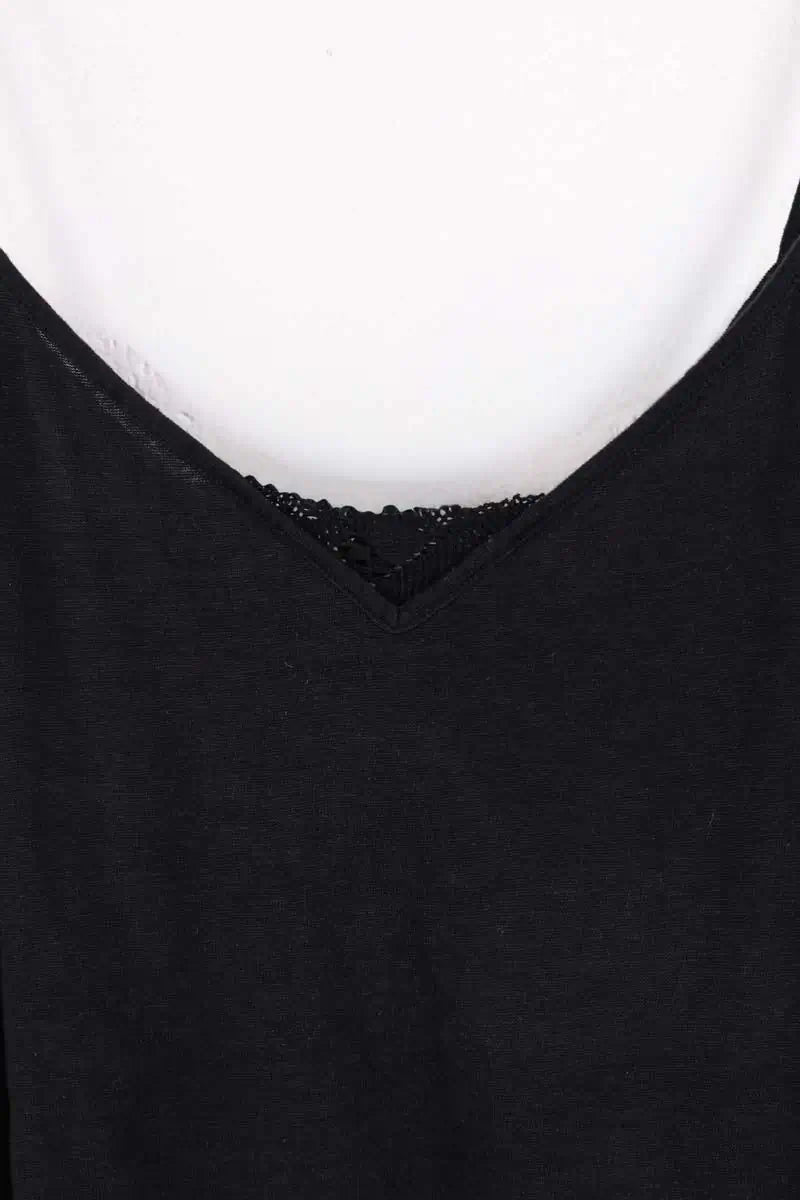Top Sézane Noir en Coton