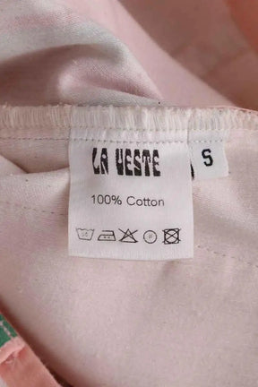 Pantalon La Veste Rose en Coton