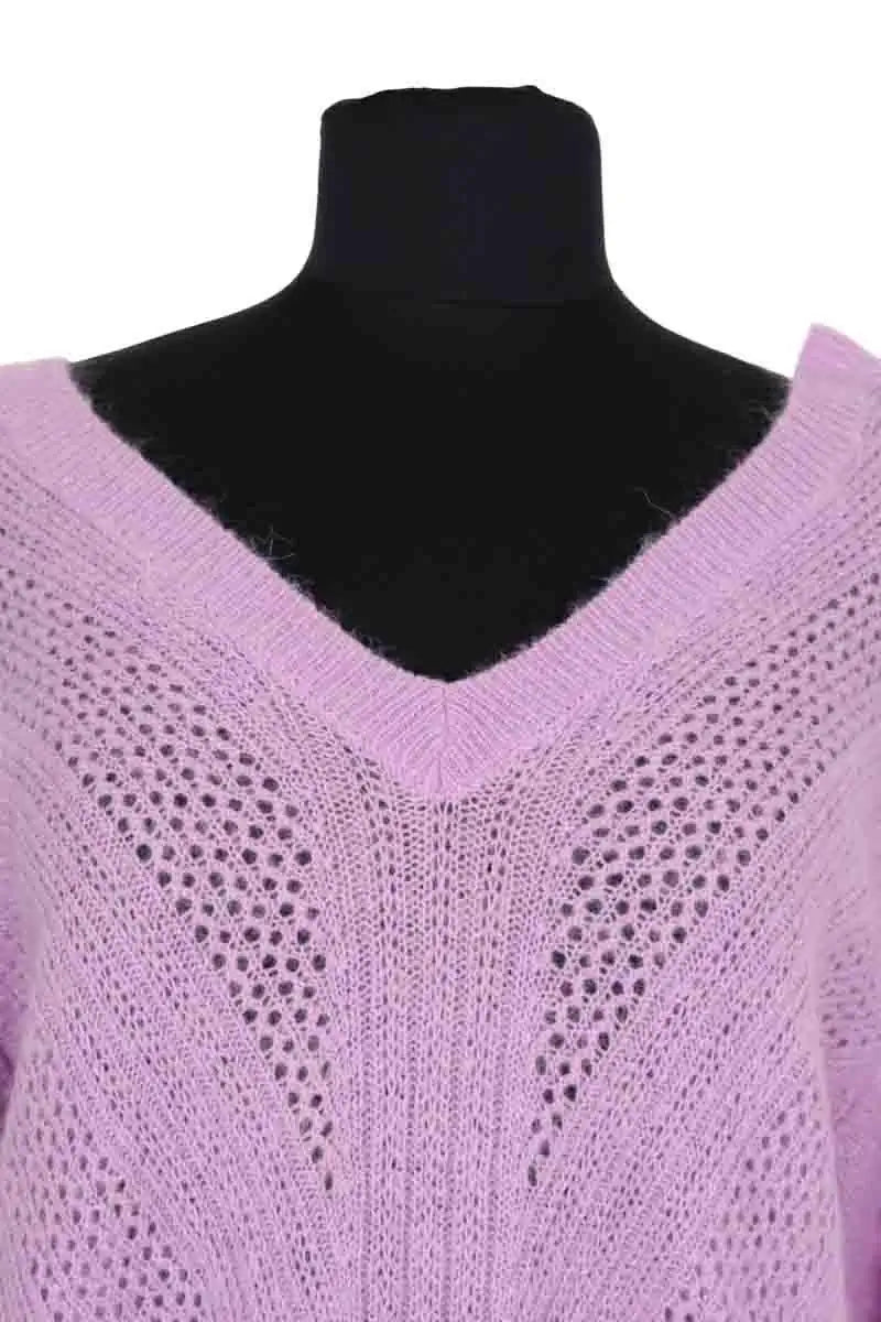 Pull Des Petits Hauts Violet en Laine