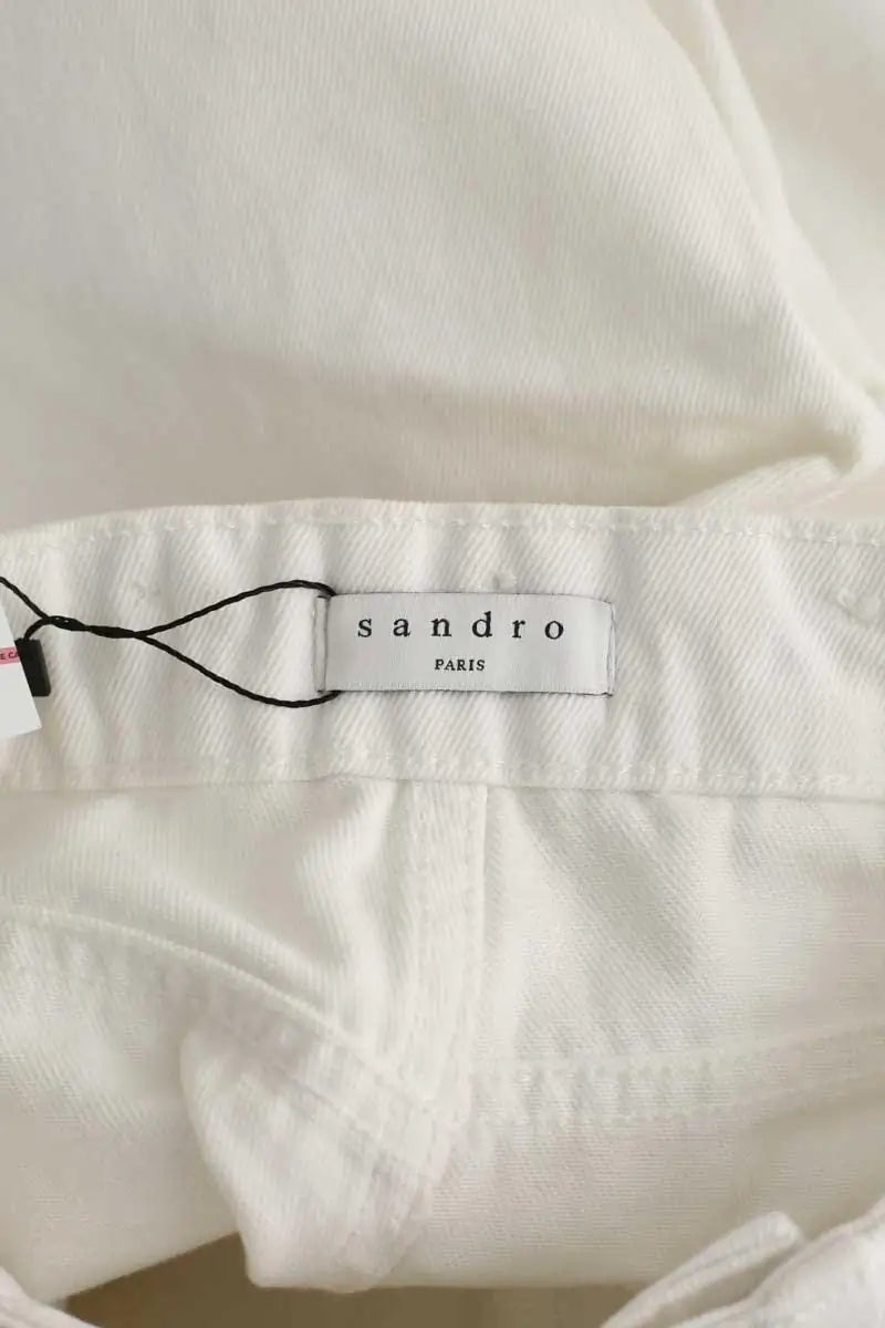Jean droit Sandro  Blanc