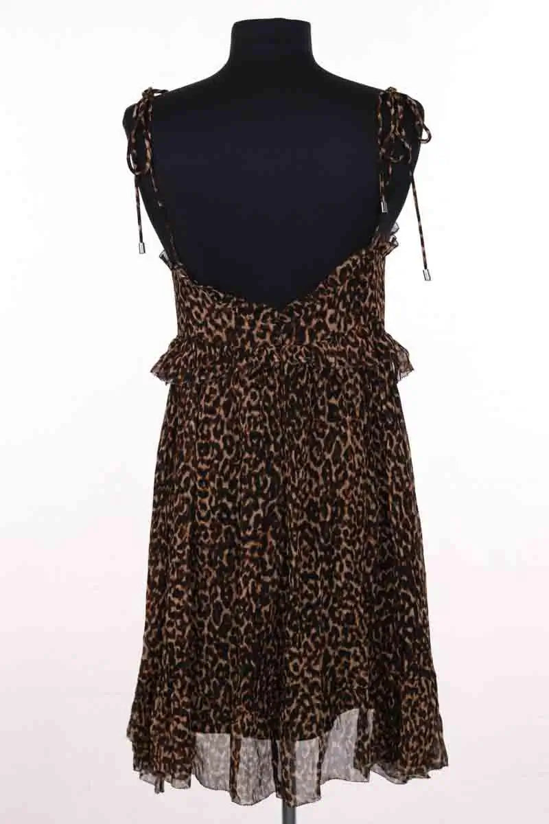 Robe The Kooples Marron en Viscose