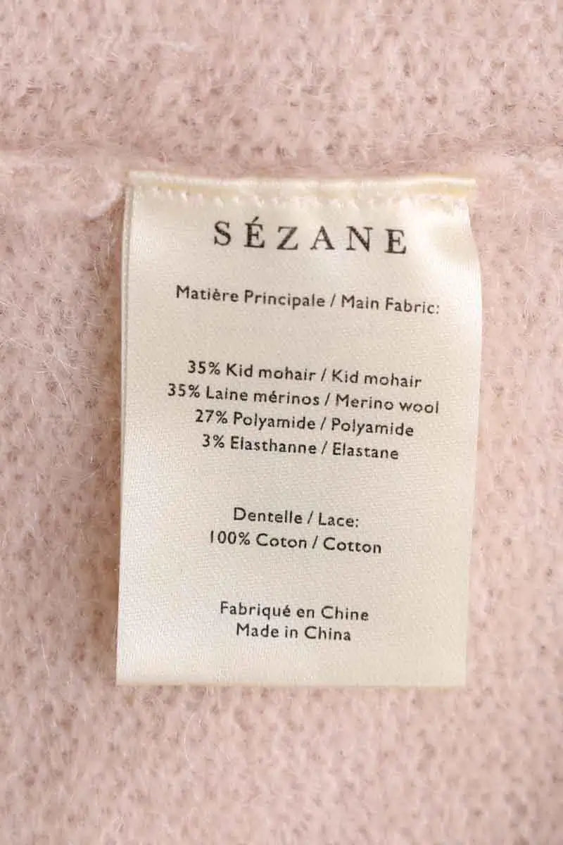 Pull Sézane Gris en Laine