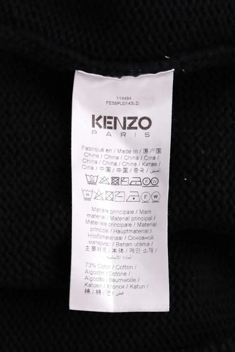 Pull Kenzo Noir en Laine