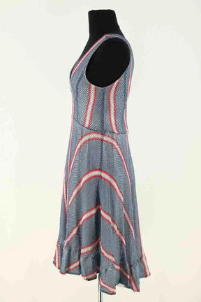 Robe Sandro Bleu en Synthétique