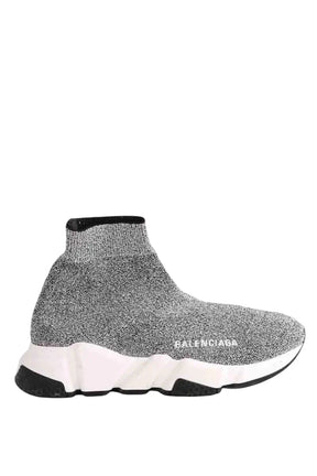 Baskets Balenciaga Speed Argent en Caoutchouc, taille 34 - Seconde Main