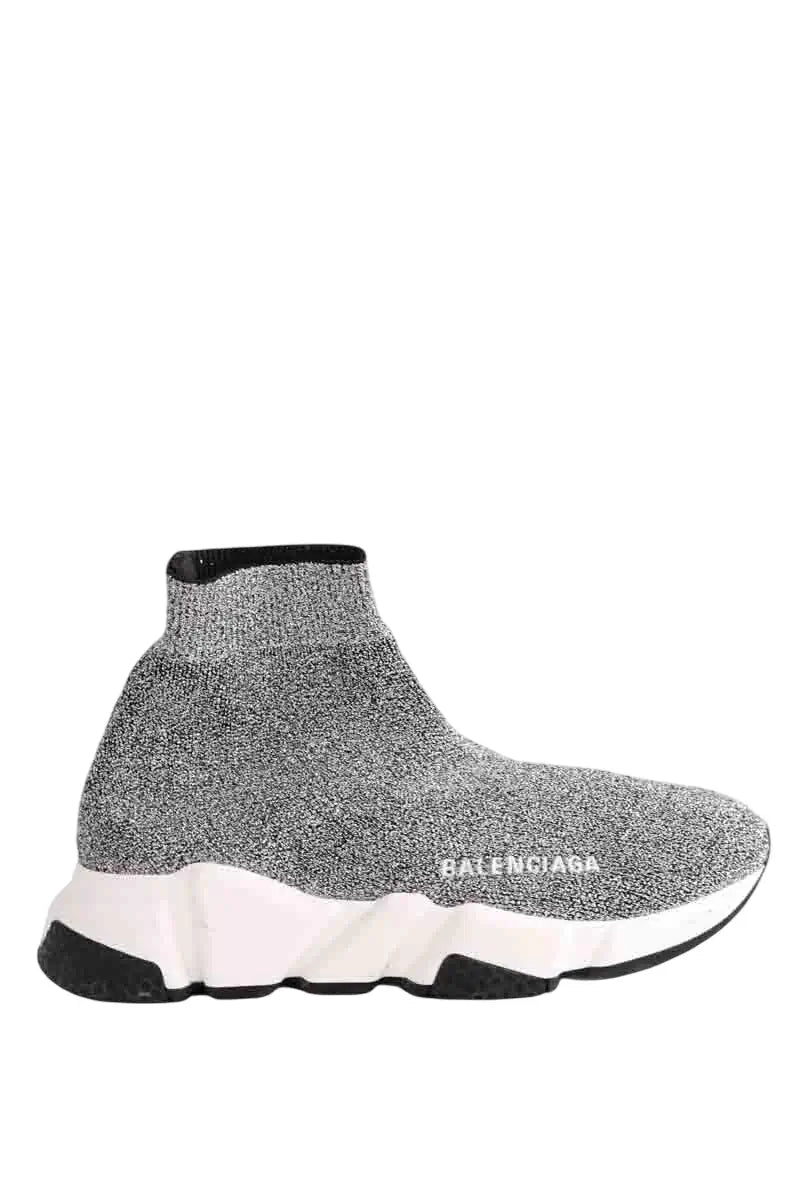 Baskets Balenciaga Speed Argent en Caoutchouc, taille 34 - Seconde Main