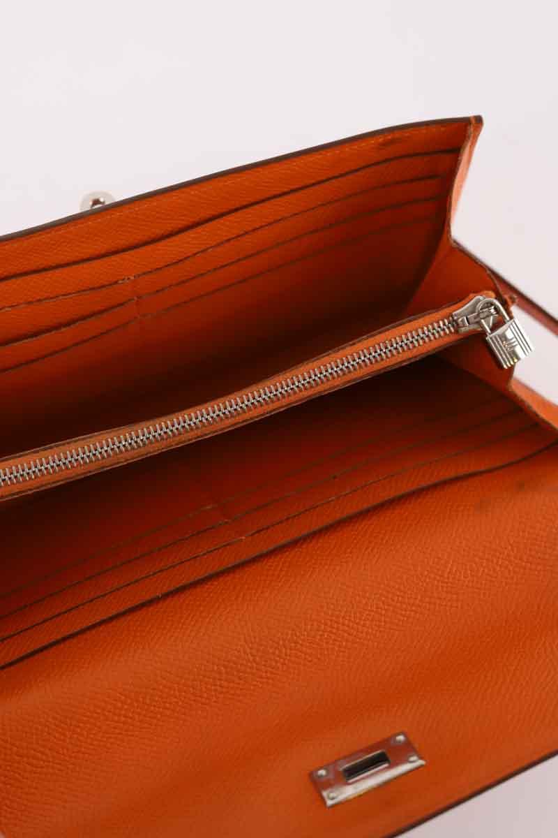 Portefeuille Hermès  Orange