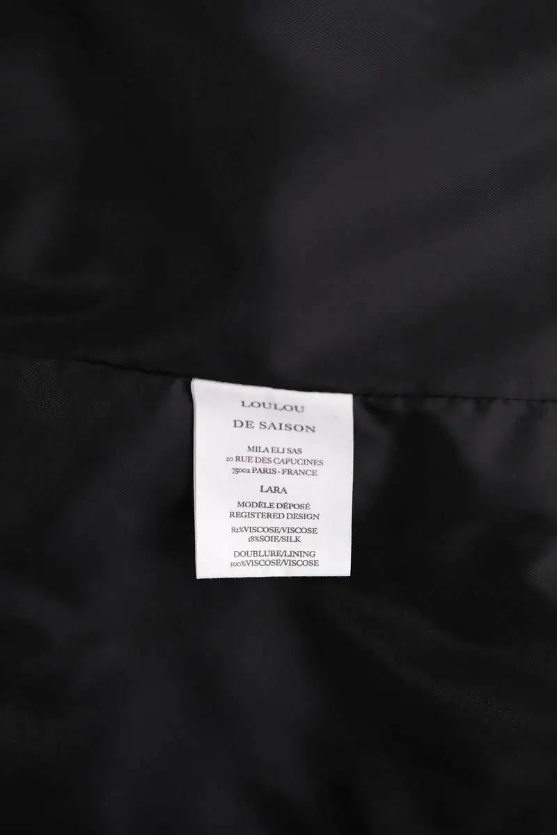 Blazer Loulou de Saison Lara Noir en Viscose
