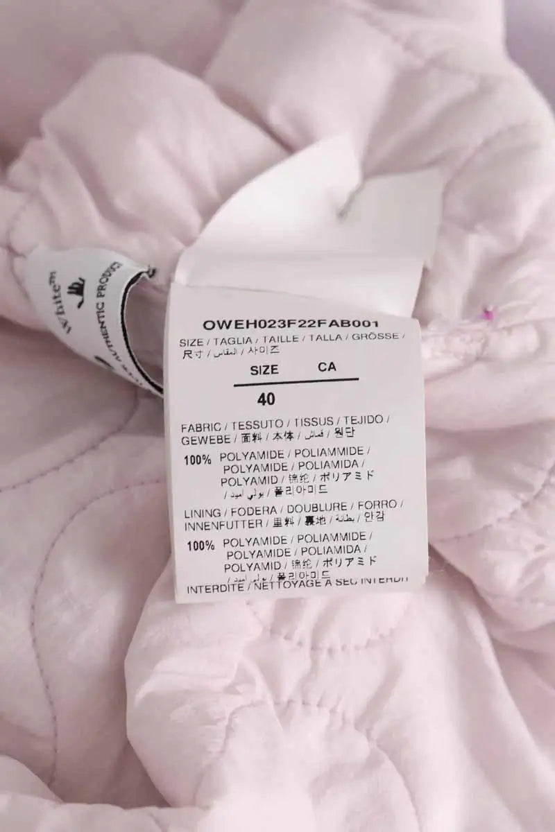Blouson Off White Rose en Synthétique