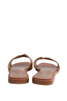 Sandales Oran Hermès ORAN Marron en Cuir