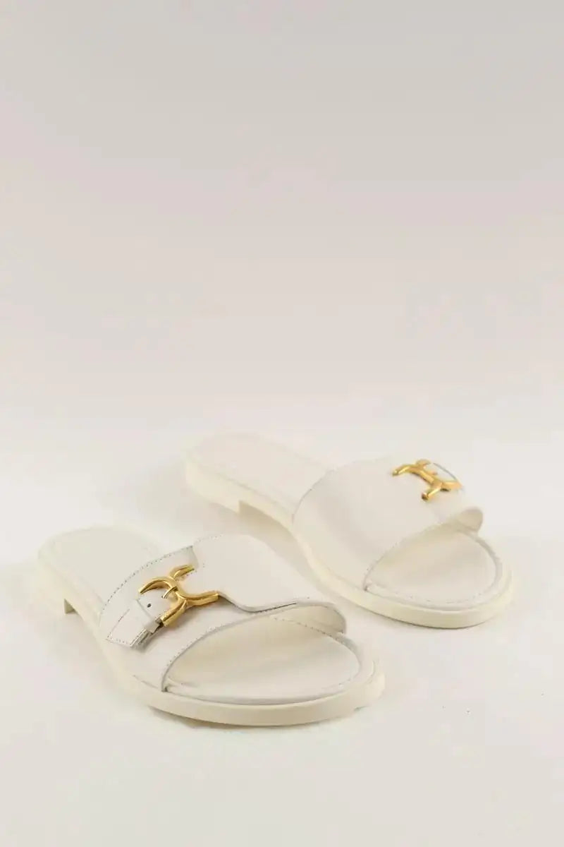 Sandales Chloé Blanc en Cuir