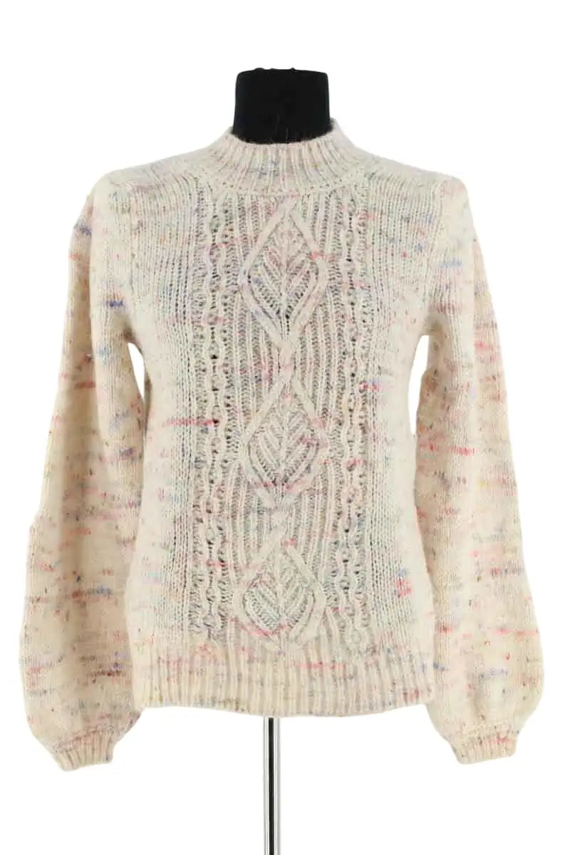 Pull Sézane Beige en Laine, taille S - Seconde Main