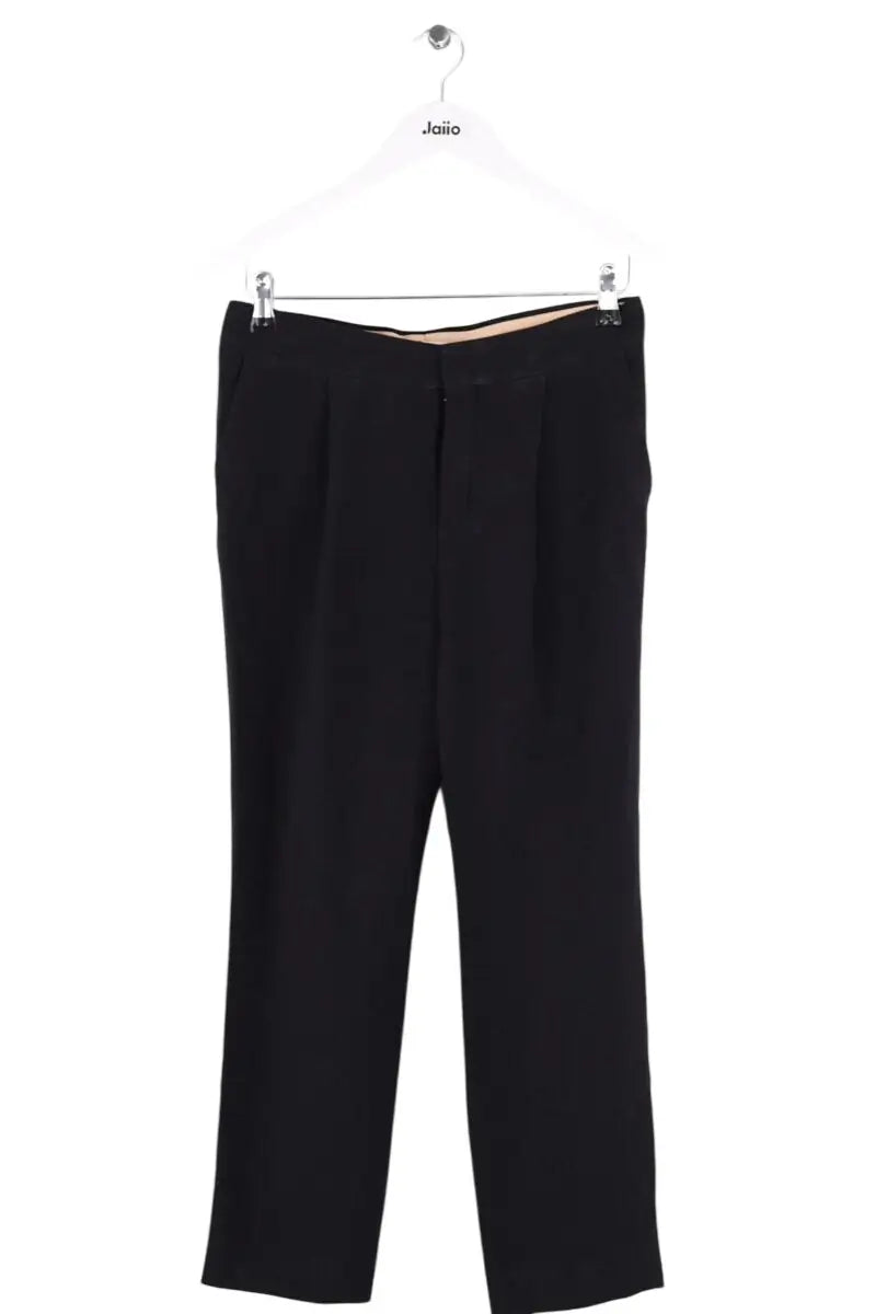Pantalon droit Chloé Noir en Synthétique, taille S - Seconde Main