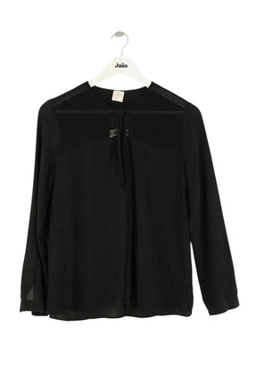 Chemise Des Petits Hauts Noir en Synthétique, taille S - Seconde Main