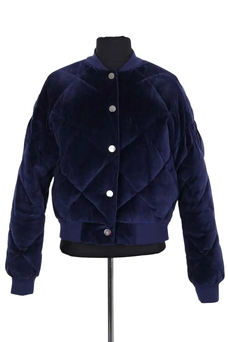 Veste Maje Bleu en Coton, taille S - Seconde Main