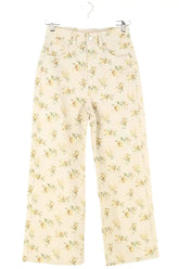 Jean large Sézane Beige en Coton, taille S - Seconde Main