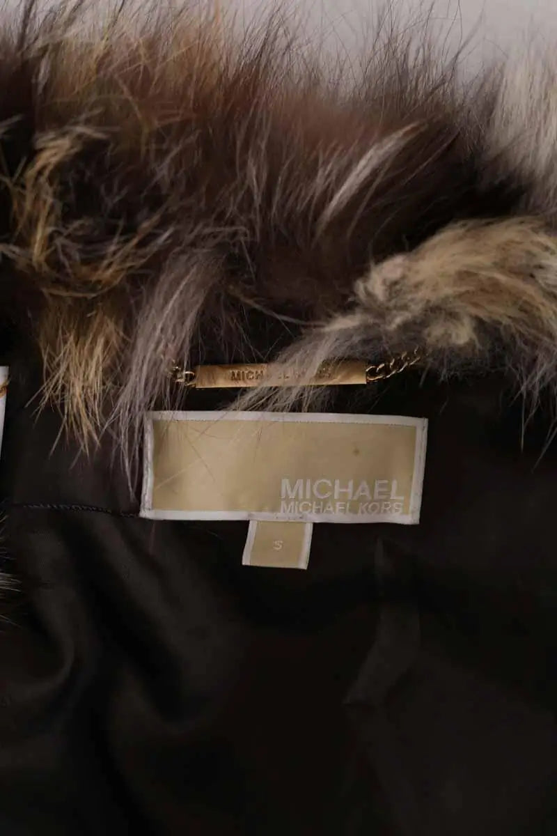 Manteau Michael Kors Marron en Fourrure