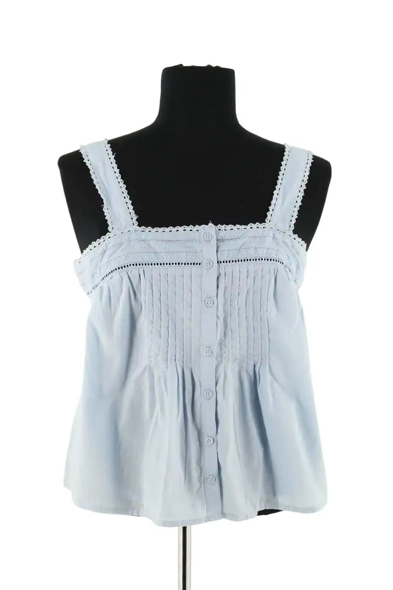 Top sans manche Levi's Bleu en Coton, taille S - Seconde Main