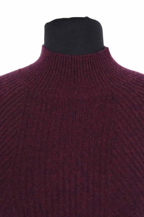 Robe Eric Bompard Bordeaux en Cachemire