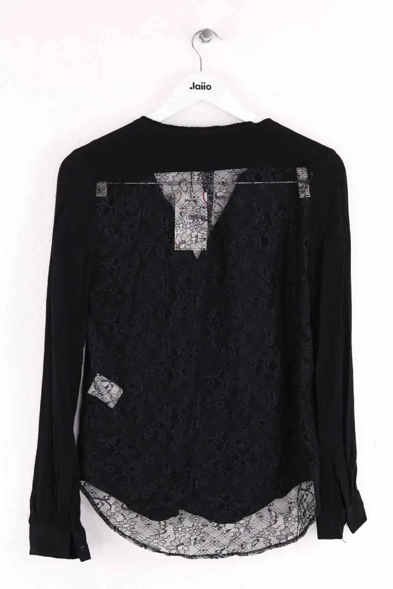 Blouse Sandro Noir en Viscose