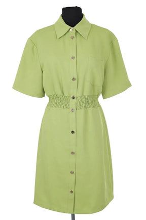 Robe Sandro Vert en Synthétique, taille L - Seconde Main