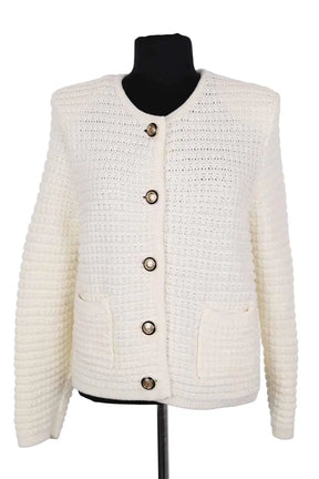 Cardigan Ba&Sh Ecru en Coton, taille XL - Seconde Main