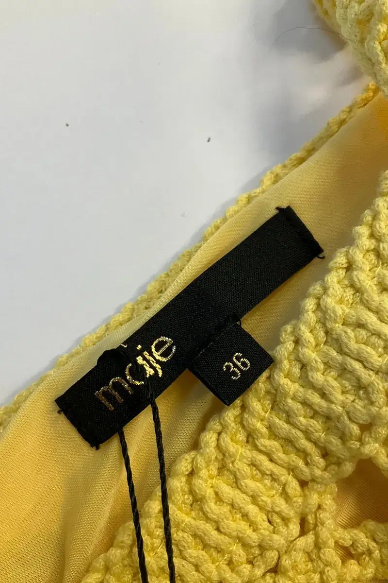 Robe Maje Jaune en Coton