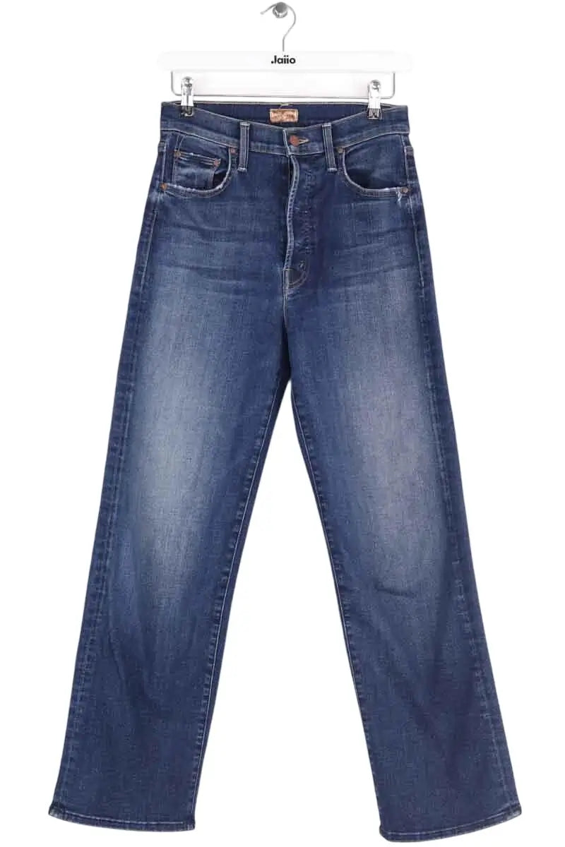 Jean droit Mother Bleu en Coton, taille XS - Seconde Main