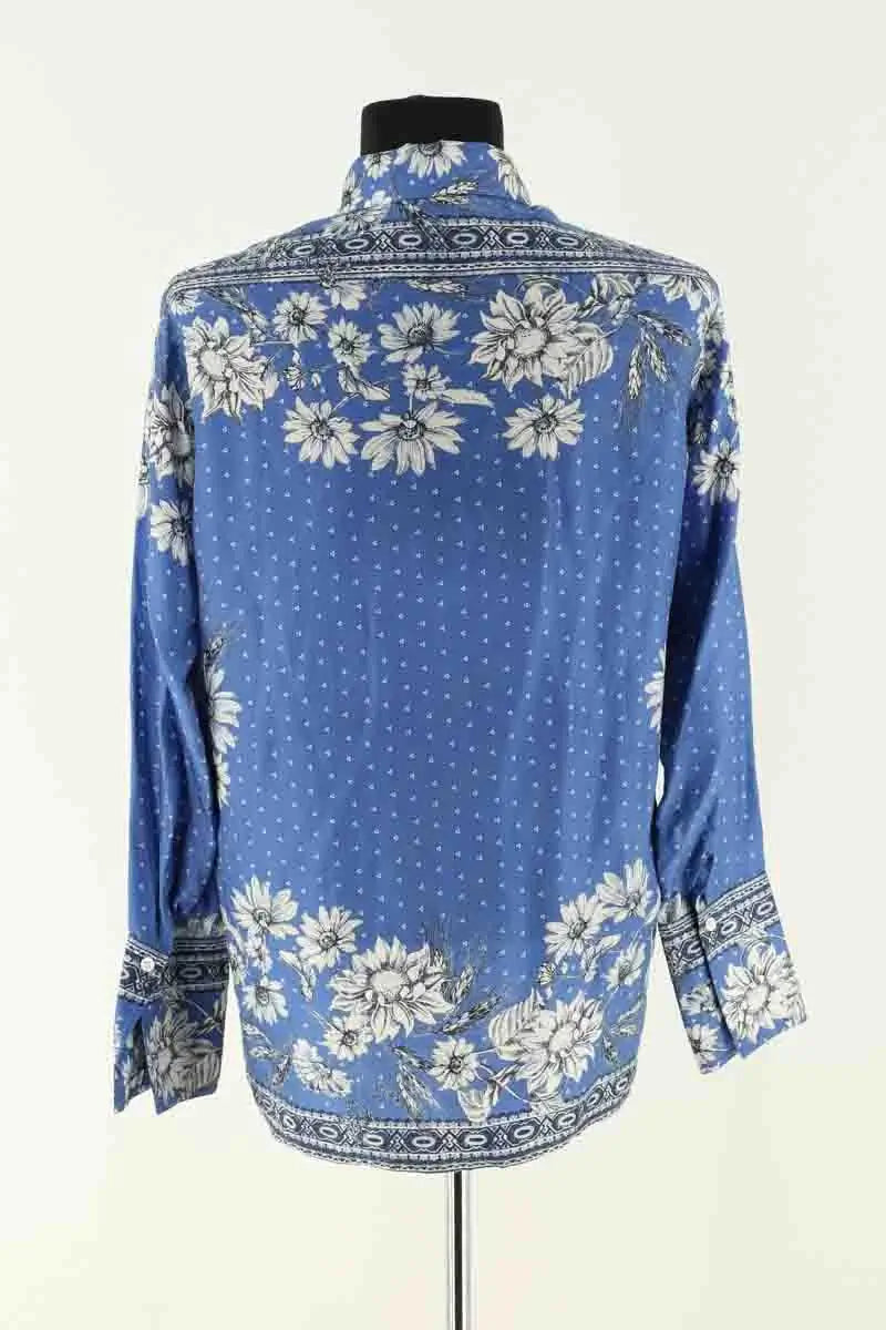 Chemise Sandro Bleu en Soie